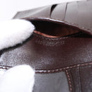 FENDI Zucca Canvas Bifold Wallet Black Brown Auth 195739V-11