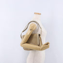 Christian Dior Shoulder Bag Suede Beige Gold Auth 195741-22
