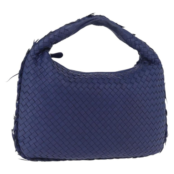 BOTTEGA VENETA INTRECCIATO Hobo Shoulder Bag Leather Blue 115653 Auth 195742SAM