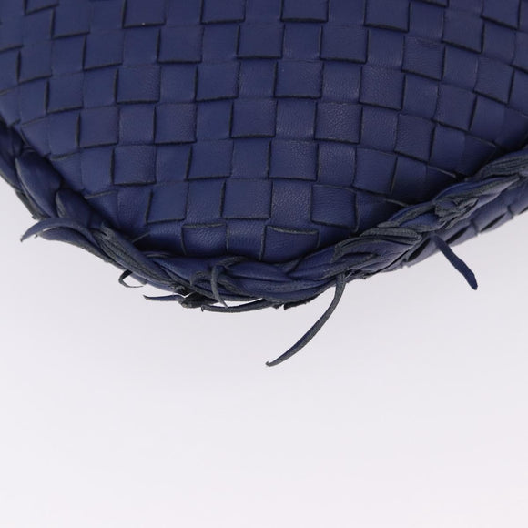 BOTTEGA VENETA INTRECCIATO Hobo Shoulder Bag Leather Blue 115653 Auth 195742SAM