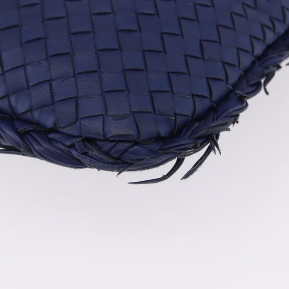 BOTTEGA VENETA INTRECCIATO Hobo Shoulder Bag Leather Blue 115653 Auth 195742SAM