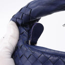 BOTTEGA VENETA INTRECCIATO Hobo Shoulder Bag Leather Blue 115653 Auth 195742SAM-17