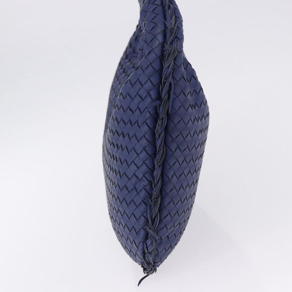 BOTTEGA VENETA INTRECCIATO Hobo Shoulder Bag Leather Blue 115653 Auth 195742SAM