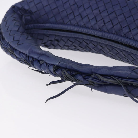 BOTTEGA VENETA INTRECCIATO Hobo Shoulder Bag Leather Blue 115653 Auth 195742SAM