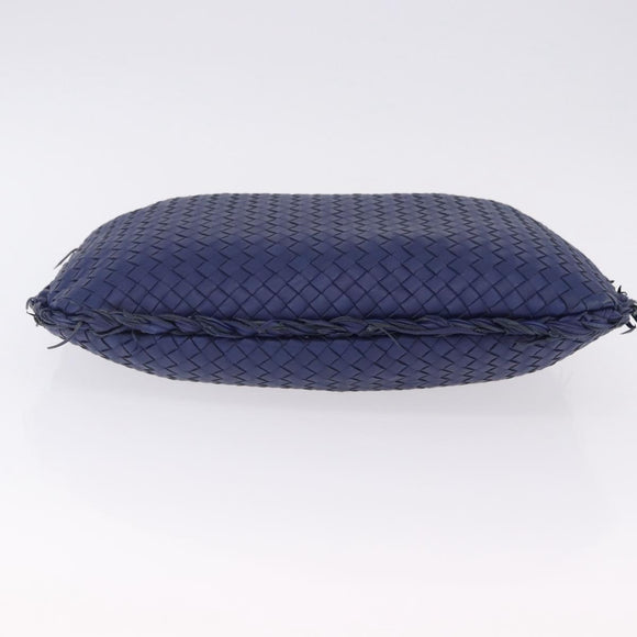 BOTTEGA VENETA INTRECCIATO Hobo Shoulder Bag Leather Blue 115653 Auth 195742SAM