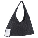 BOTTEGA VENETA INTRECCIATO Shoulder Bag Leather Black 145552 Auth 195745V-1