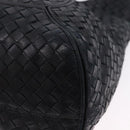 BOTTEGA VENETA INTRECCIATO Shoulder Bag Leather Black 145552 Auth 195745V-15