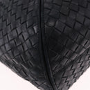 BOTTEGA VENETA INTRECCIATO Shoulder Bag Leather Black 145552 Auth 195745V-16