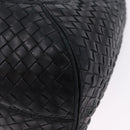 BOTTEGA VENETA INTRECCIATO Shoulder Bag Leather Black 145552 Auth 195745V-17