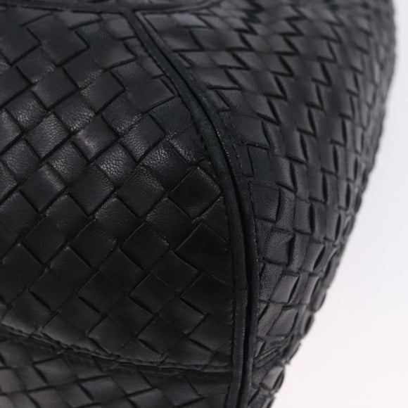 BOTTEGA VENETA INTRECCIATO Shoulder Bag Leather Black 145552 Auth 195745V