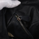 BOTTEGA VENETA INTRECCIATO Shoulder Bag Leather Black 145552 Auth 195745V-18