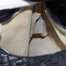 BOTTEGA VENETA INTRECCIATO Shoulder Bag Leather Black 145552 Auth 195745V-21