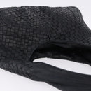 BOTTEGA VENETA INTRECCIATO Shoulder Bag Leather Black 145552 Auth 195745V-6