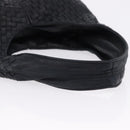 BOTTEGA VENETA INTRECCIATO Shoulder Bag Leather Black 145552 Auth 195745V-7