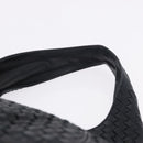 BOTTEGA VENETA INTRECCIATO Shoulder Bag Leather Black 145552 Auth 195745V-14