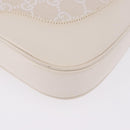 GUCCI GG Canvas Jackie Hand Bag White Silver 001 3306 Auth 195747V-14