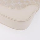 GUCCI GG Canvas Jackie Hand Bag White Silver 001 3306 Auth 195747V-9