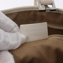 GUCCI GG Canvas Jackie Hand Bag White Silver 001 3306 Auth 195747V-11