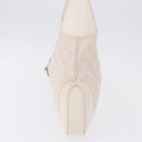 GUCCI GG Canvas Jackie Hand Bag White Silver 001 3306 Auth 195747V-3