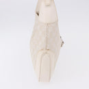 GUCCI GG Canvas Jackie Hand Bag White Silver 001 3306 Auth 195747V-4