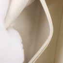 CHANEL Choco Bar Line Turn Lock Chain Bag Patent Leather Ivory CC Auth 195749V-24