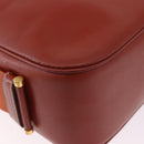 HERMES Sako Shoulder Bag Leather Brown Gold Auth 195752M-15