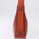 HERMES Sako Shoulder Bag Leather Brown Gold Auth 195752M-4