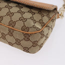 GUCCI GG Canvas Chain Shoulder Bag Beige Gold 257032 Auth 195753V-16