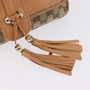 GUCCI GG Canvas Chain Shoulder Bag Beige Gold 257032 Auth 195753V-8