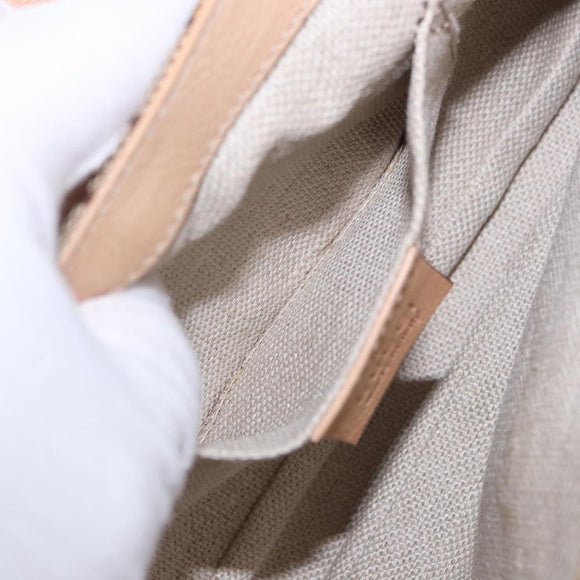 GUCCI GG Canvas Chain Shoulder Bag Beige Gold 257032 Auth 195753V