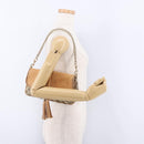 GUCCI GG Canvas Chain Shoulder Bag Beige Gold 257032 Auth 195753V-23