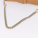 GUCCI GG Canvas Chain Shoulder Bag Beige Gold 257032 Auth 195753V-7