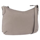 FENDI Celeria Shoulder Bag Leather Silver Auth 195754V-1