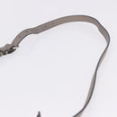 FENDI Celeria Shoulder Bag Leather Silver Auth 195754V-8
