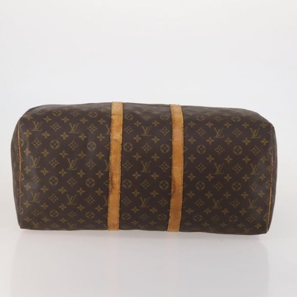 LOUIS VUITTON Monogram Keepall 55 Boston Bag M41424 LV Auth 195758