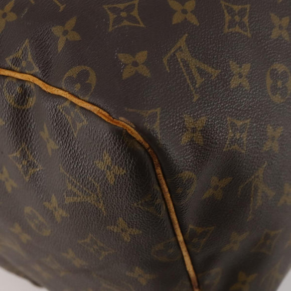 LOUIS VUITTON Monogram Keepall 55 Boston Bag M41424 LV Auth 195758