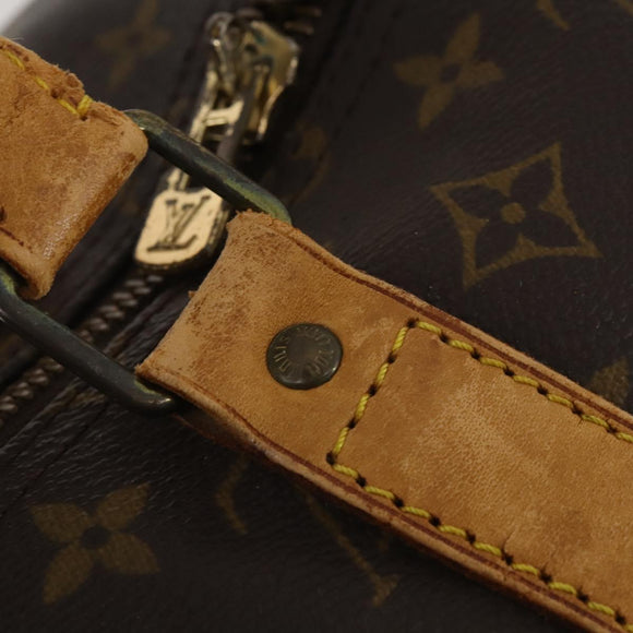 LOUIS VUITTON Monogram Keepall 55 Boston Bag M41424 LV Auth 195758