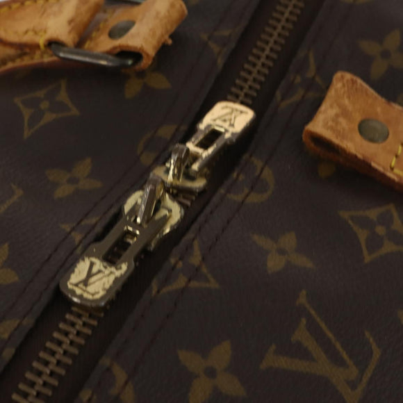LOUIS VUITTON Monogram Keepall 55 Boston Bag M41424 LV Auth 195758