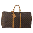 LOUIS VUITTON Monogram Keepall 55 Boston Bag M41424 LV Auth 195758-13