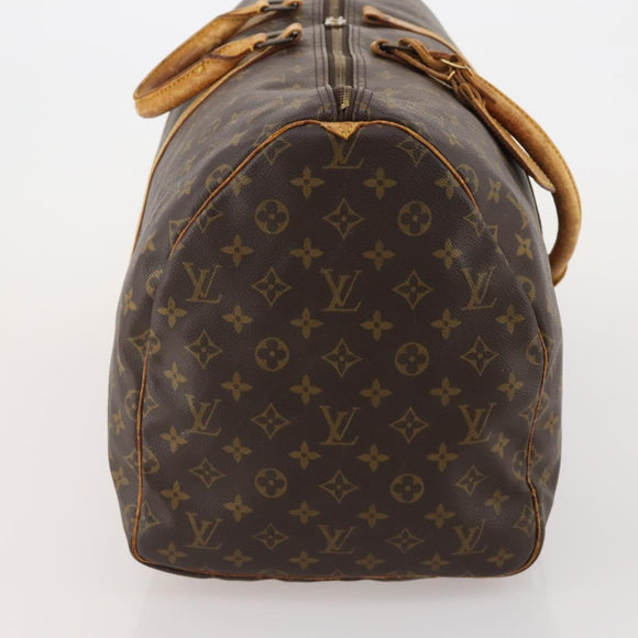 LOUIS VUITTON Monogram Keepall 55 Boston Bag M41424 LV Auth 195758
