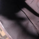 FENDI Zucca Canvas Hand Bag Brown Silver Auth 195759-11