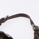 FENDI Zucca Canvas Hand Bag Brown Silver Auth 195759-8