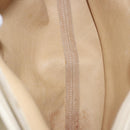 LOEWE Anagram Shoulder Bag Suede Beige Gold Tone Auth 195760V-10