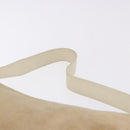 LOEWE Anagram Shoulder Bag Suede Beige Gold Tone Auth 195760V-14