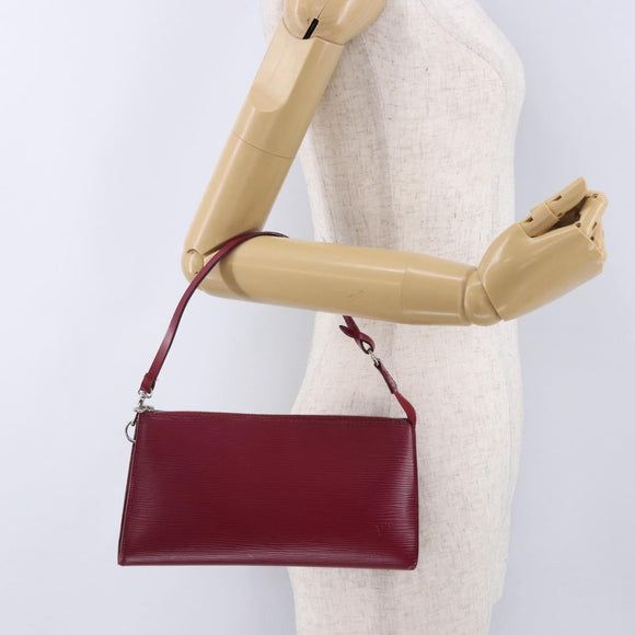 LOUIS VUITTON Epi Pochette Accessoires Pouch Fuchsia M40777 LV Auth 195762A