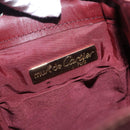 CARTIER Must Line Shoulder Bag Leather Bordeaux Gold Tone Auth 195766-11