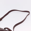 CARTIER Must Line Shoulder Bag Leather Bordeaux Gold Tone Auth 195766-8