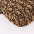 Christian Dior Trotter Canvas Shoulder Bag Brown Gold Tone Auth 195770A-9