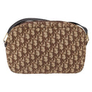 Christian Dior Trotter Canvas Shoulder Bag Brown Gold Tone Auth 195770A-2