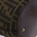 FENDI Zucca Canvas Hand Bag Brown Auth 195772-11